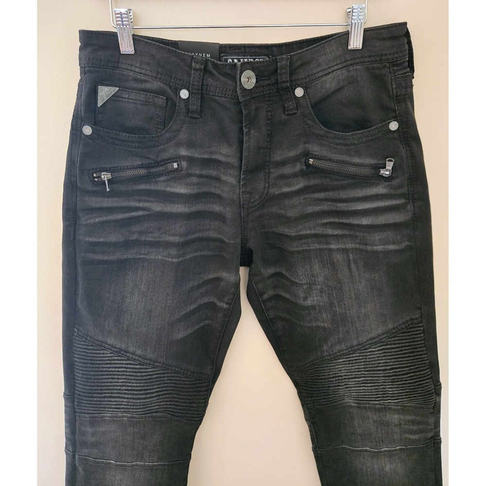 Salvage Supply Co. Jeans Black 32x34 Regular Fit Mayhem Straight READ (Smoke)NWT - Picture 2 of 15